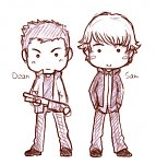The Winchester brothers by Nerrianah